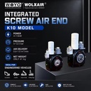 GCU4-7.5kw Portable Vehicle-Mounted Lubricated Air Cooled Screw Air Compressor Sanitation Ozone Generator Mining Equipment PLC