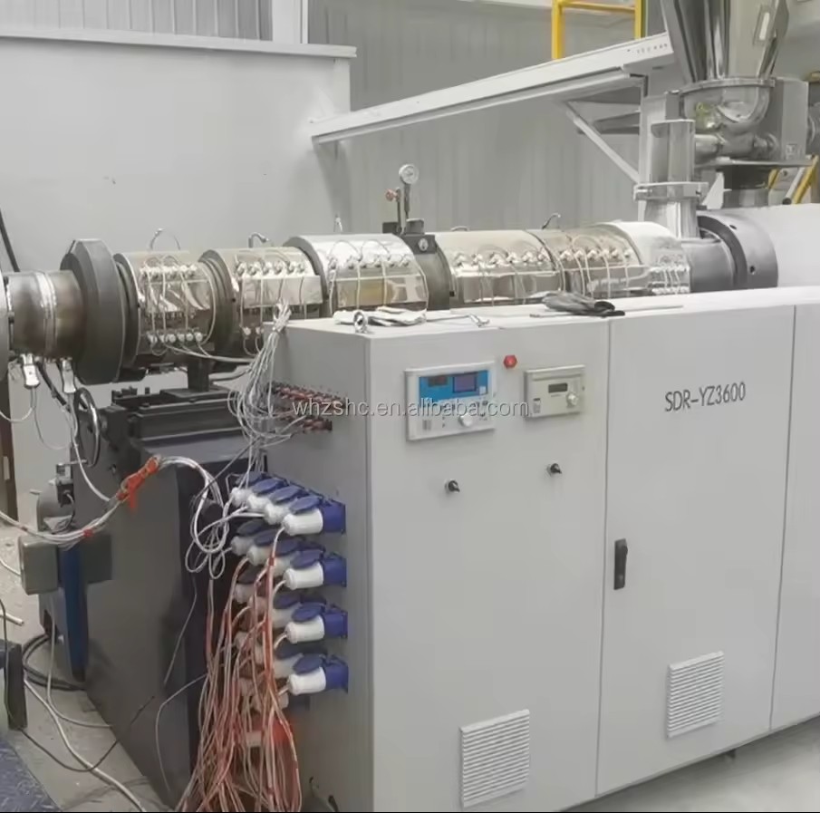 Counter-rotating Parallel Twin Screw Extruder for Complete Turnkey PVC PE TPU HDPE Pelletizing Sheet Production Line High