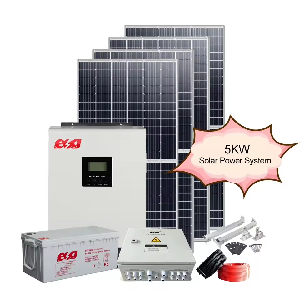 ESG Customized Solar Energy System 1KW3KW 5kw 7kw10kw off Grid Solar Electricity Generating System