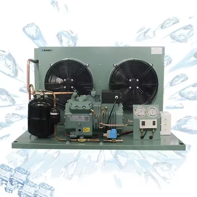 Bizter Refrigeration Condensing Unit Energy Saving Air/Water Cooled 2HP-50HP High Semi-Hermetic Compressor Accurate Temperature