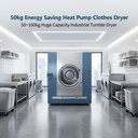 Energy Saving Clothes Dryer Ultra High Temperature Industrial Textile Heat Pump Laundry Dryer for Laundry Factory