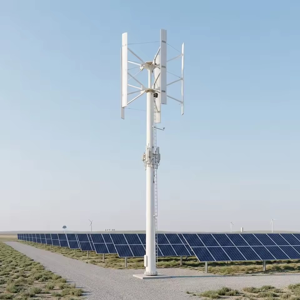 High Quality 50kW 380V Aluminum Alloy 5 Blades 10m Turbine Height 8m Wheel Diameter Electricity Energy Power Wind Generator