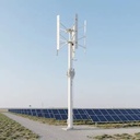 High Quality 50kW 380V Aluminum Alloy 5 Blades 10m Turbine Height 8m Wheel Diameter Electricity Energy Power Wind Generator