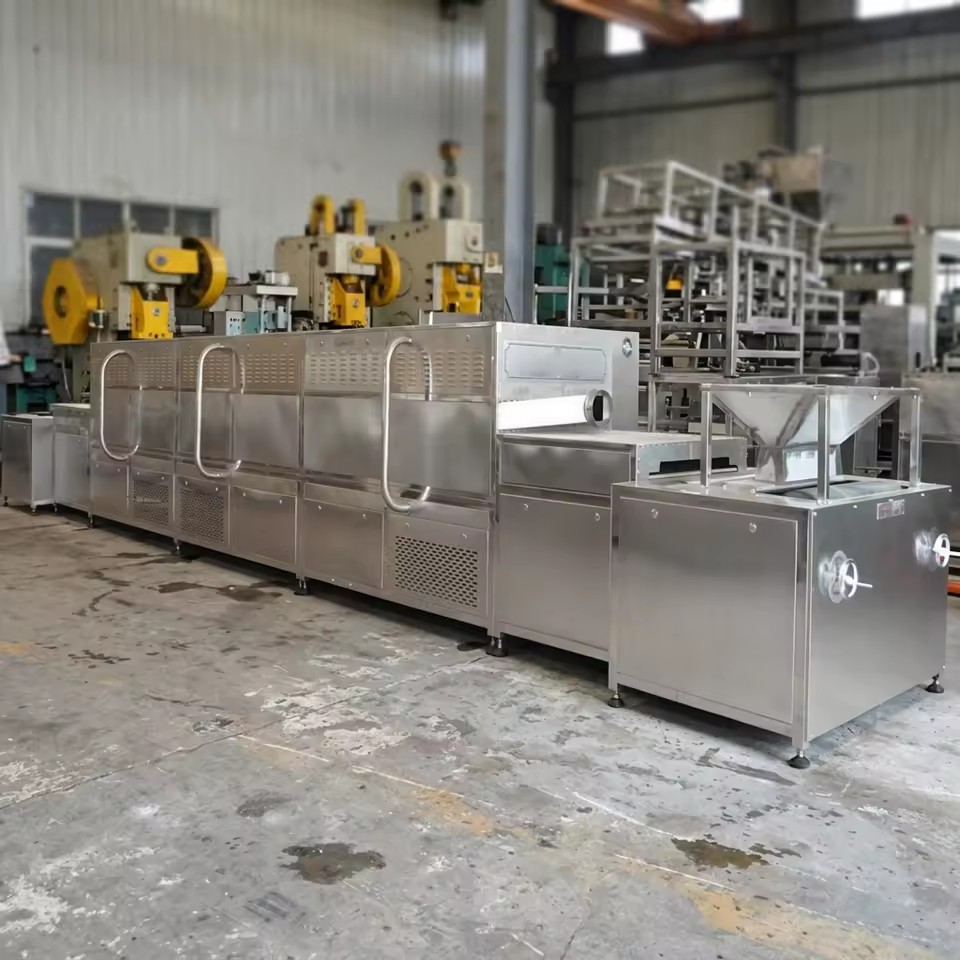 Industrial Microwave Heating Drying Equipment Continuous Belt Herb Microwave Dehydrator