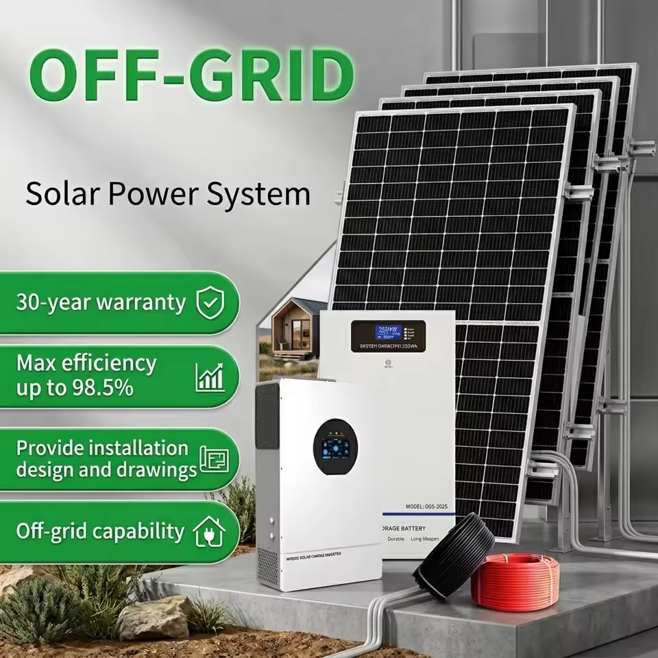 Factory Outlet 3000 Watt Solar Energy Station Off Grid Electricity Generation Service PV Modules