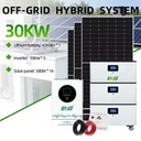 ESG 10KW 15KW 20KW 30KW Complete Residential Commercial Off-Grid Solar Power Generation System Kit MPPT Lithium Ion Battery