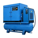 11Kw Rotary Screw Air Compressor 10HP 7.5KW 4-in-1 Portable Screw Compressor Pump with Bearing