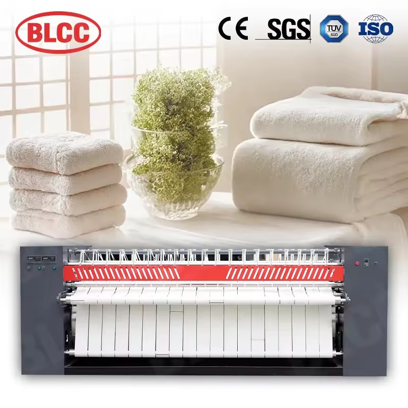Industrial Bed Sheet Laundry Press Calendar Ironing Machine Clothes Flatwork Ironer Steam Electric Gas Heated
