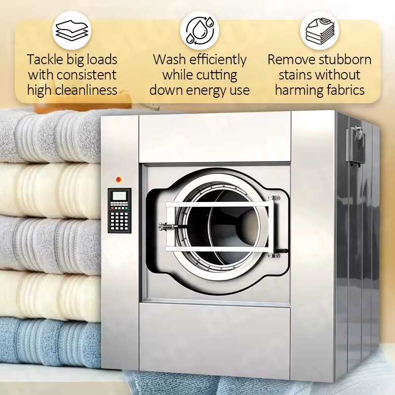 Professional New Electric Industrial Washing Machine for Commercial Laundry Use 304 Stainless Steel Competitive Price