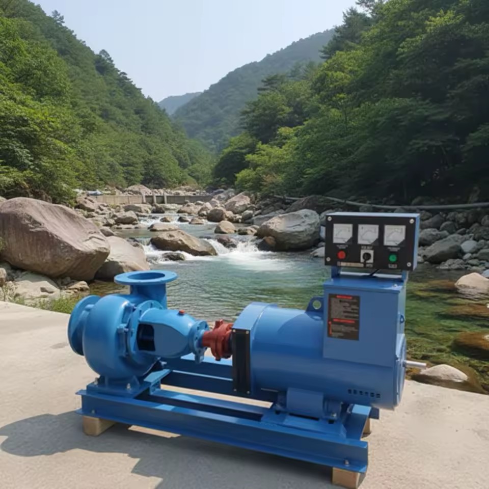 10KW 380V Water Turbine Generator 100-500RPM Free Energy Accept Customization