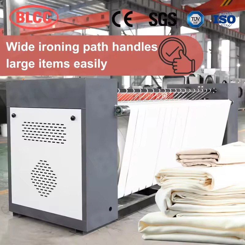 Industrial Usage 3000mm Ironing Machine for Flatwork Ironer Bed Sheet Ironer Steaming Heating Gas Heating