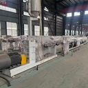 Refurbished 630mm HDPE Pipe Production Line Complete with Single Screw Extruder Vacuum Calibration Cooling Tank & Cutter
