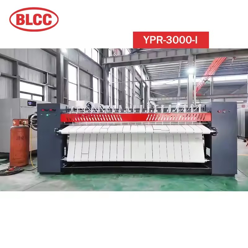 BLCC 3000mm Automatic Flatwork Ironing Machine Bedsheet Laundry Ironer Steam Electric Gas Heating Roller Ironing Machine