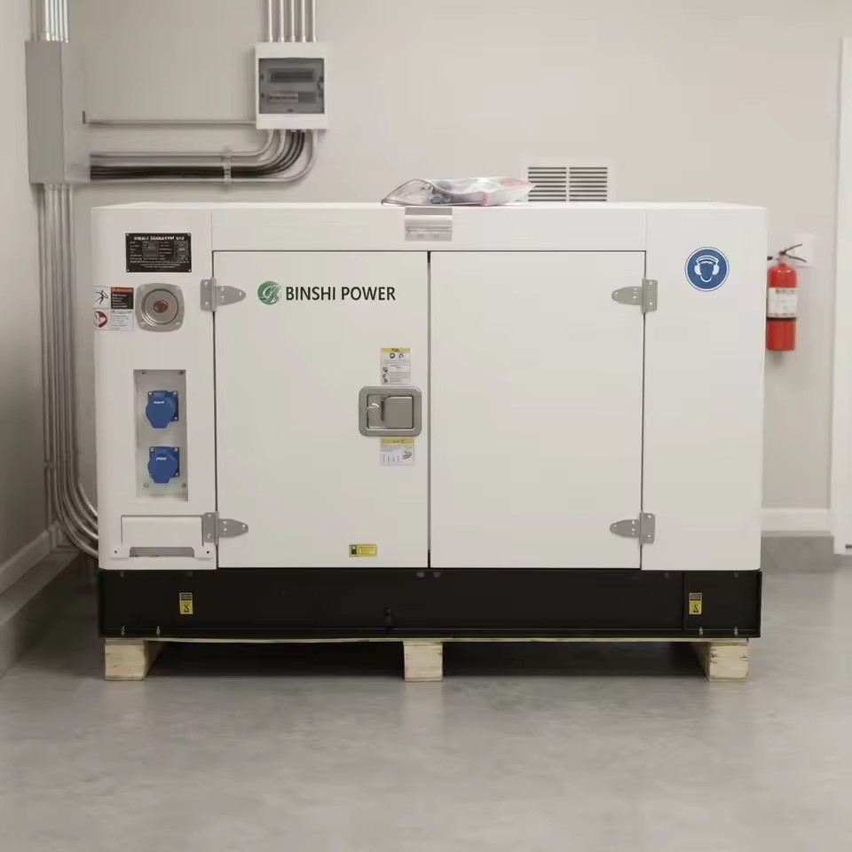 Portable Diesel Generator Set Soundproof Low Rpm Water Cooled Electricity Generation Machines Home Power Plant