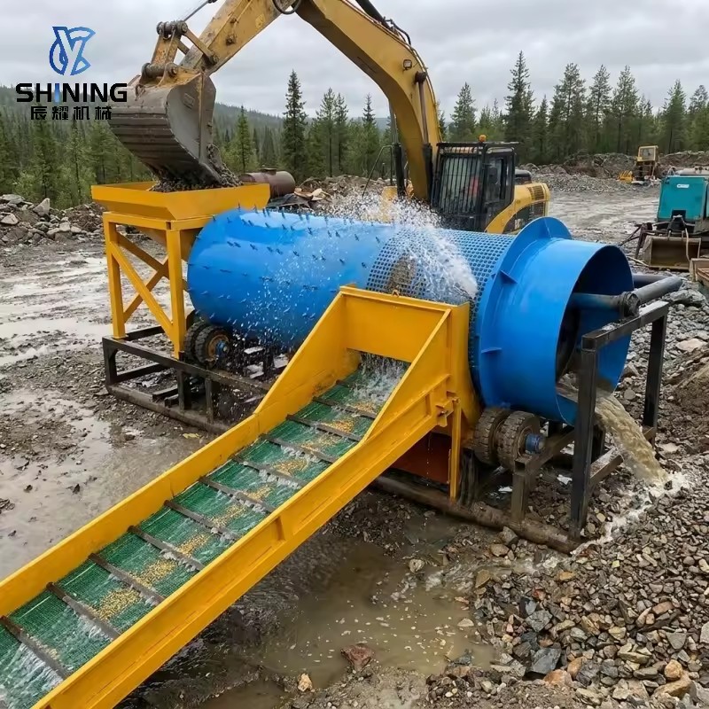 Nordic Washing Plant with Trommel Scrubber, Anti-clogging for Muddy Frozen Soil,, Low Energy & Water Consumption