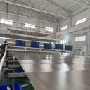 Automatic High Efficiency PLC Control WPC Decking Board Plastic Extruder Machine PVC Floor Sheet Production Line