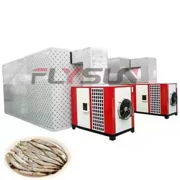Factory Fish Seafood Heat Pump Drying Machine Electric PLC Motor Food Processing High Capacity Energy Saving