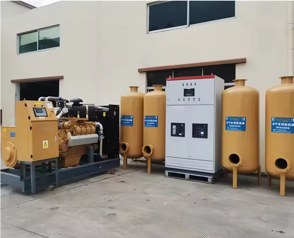 High Efficiency 95% Biogas Generator with 24V DC Start for Poultry Waste & Sewage Plant-Sustainable Farm Power Solution
