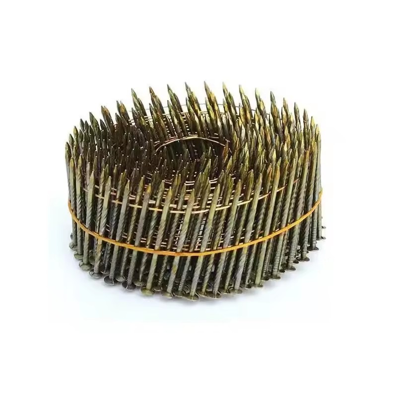 Factory Direct Sale Full Size Custom High Quality Steel Wire Welded Wooden Pallet Coil Nails for Pneumatic Coil Nail Gun