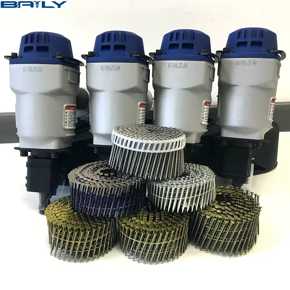 Factory Direct Sale Industry Pneumatic Power CN55 Coil Nails Gun