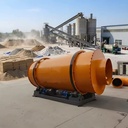 Three Drum Rotary Dryer Uniform Heating Triple Pass Dryer Energy Saving Industrial Dryer for Clay and Gypsum Granule Drying