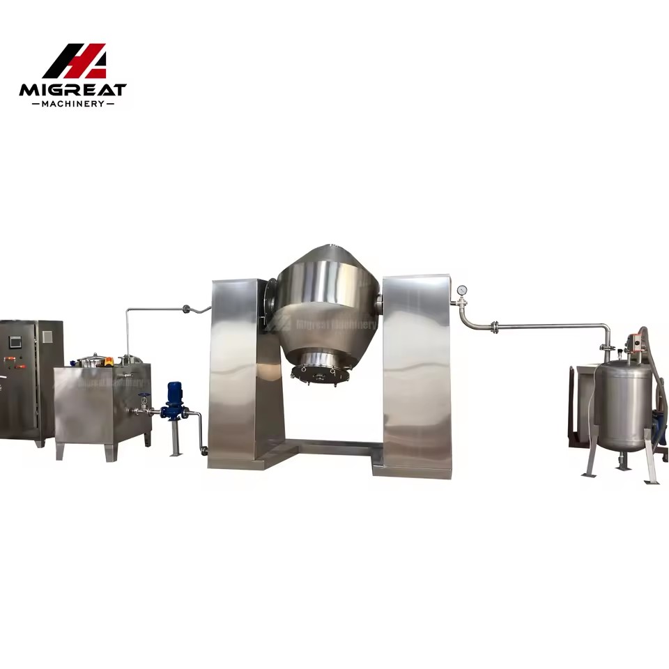 Stainless Steel Rotary Vacuum Dryer Protein Powder Herbal Extract