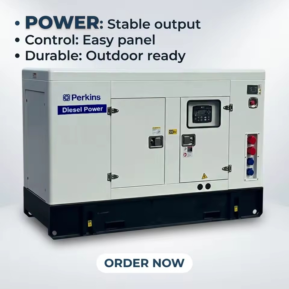 Silent 15kw 20kw 25kw 30kw 35kva Diesel Generator 3 Phase Low Noise Fuel Consumption Soundproof Home Backup Power Genset