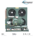 COM-ENERGY Factory Price Bitzer Condensing Unit 20HP with 4 Motors Large Capacity Air Cooled Refrigeration Unit for Freezer