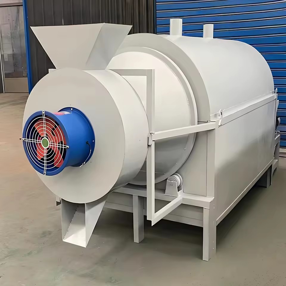 Small Multifunctional Drum Drying Equipment Motor Engine for Tea Leaves Fruits Vegetables Dehydrating-Energy Saving Easy
