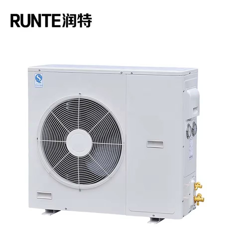 High Efficiency Inverter Scroll Condenser Unit for Cold Room Freezer Air Cooled Digital Controller 5HP