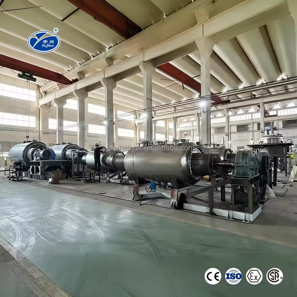 ZKG Series High Efficiency Industrial Rotary Vacuum Rake Dryer for Thick Liquid Form Vacuum Harrow Dryer