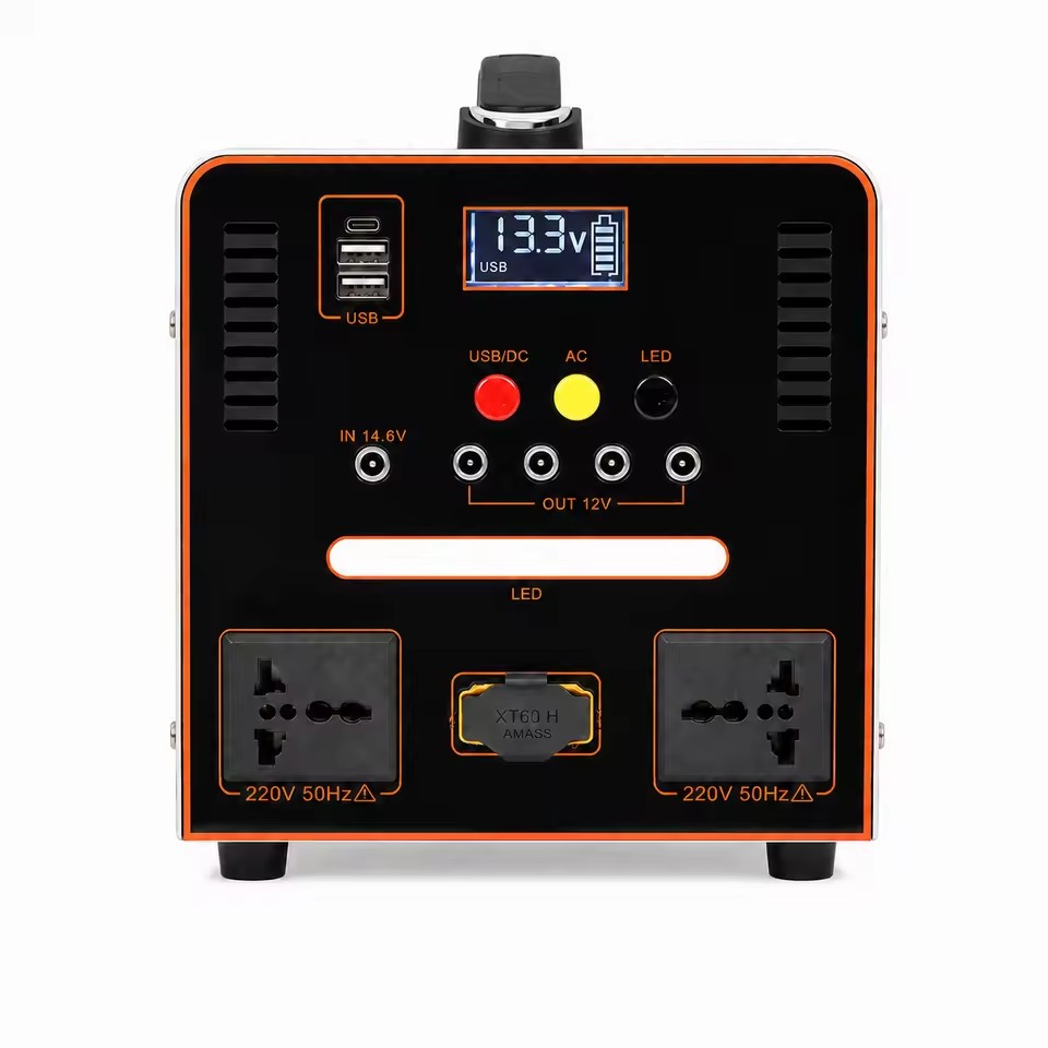 600W Portable Solar Generator 512Wh LiFePO4 Battery Power Station with Pure Sine Wave for Outdoor Camping RV Travel & Car Use