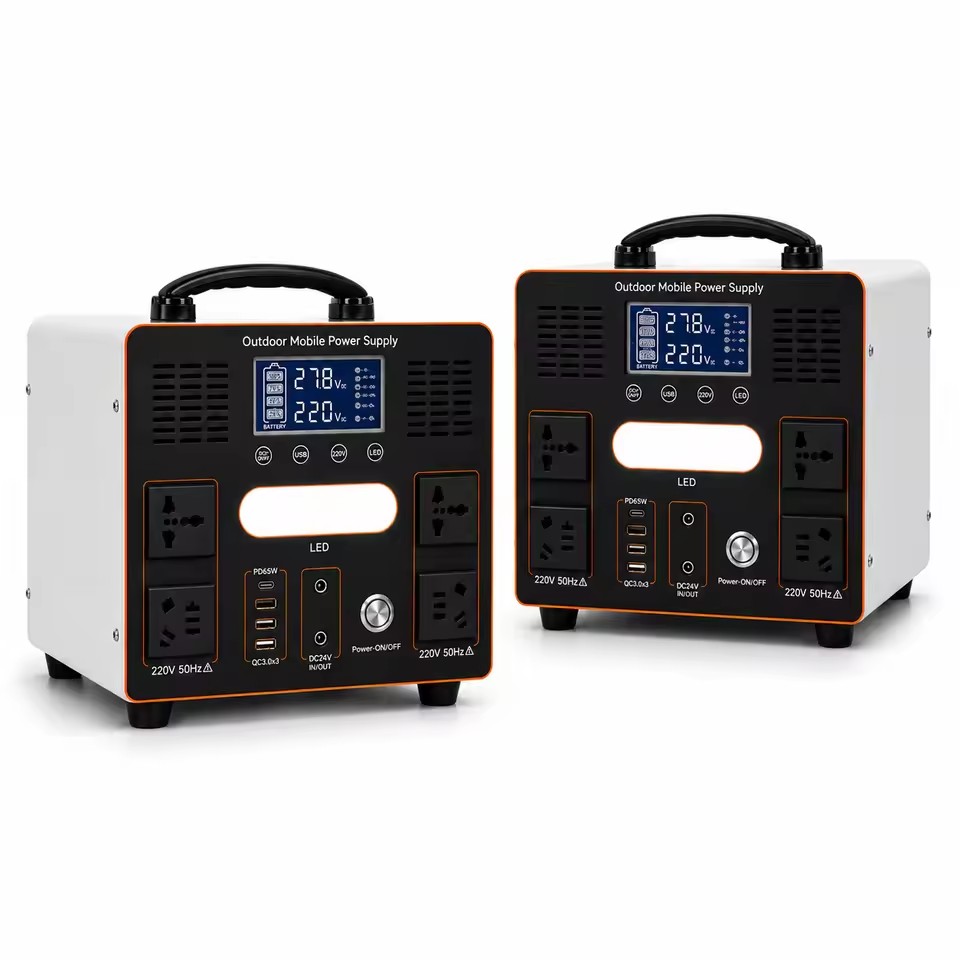 2200W Off Grid Portable Power Station 2201.6Wh LiFePO4 Solar Generator 4000W Peak Output for Outdoor Emergency Backup