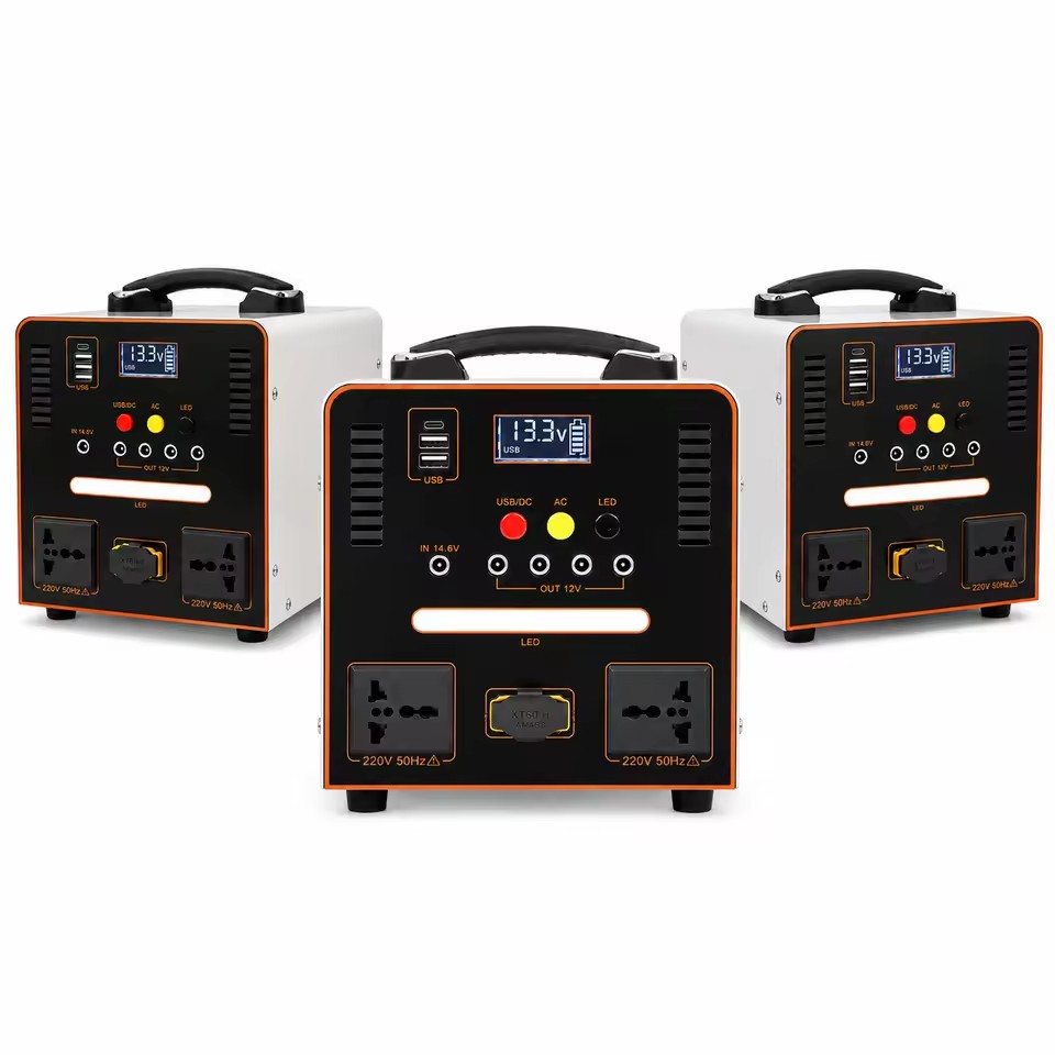 600W 512Wh LiFePO4 Portable Station Solar Generator Pure Sine Wave AC Car Compatible MPPT Controller for Camping Emergency