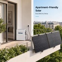 Plug and Play Solar Generator for Balcony Garden Tiny House 2.56kWh LiFePO4 Battery Balkonkraftwerk BLUETTI Balco 260
