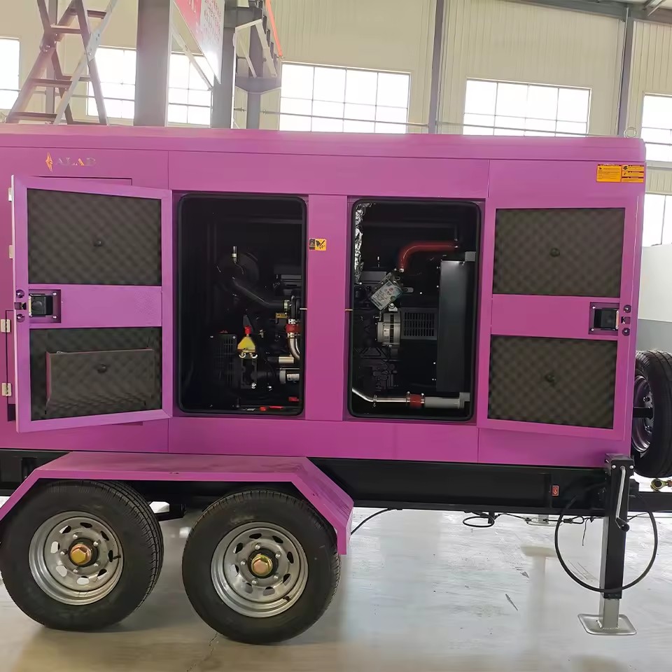 Cost Effective Silent Trailer Diesel Generator Set Convenient Transportation Genset for Small and Medium Engineering Teams