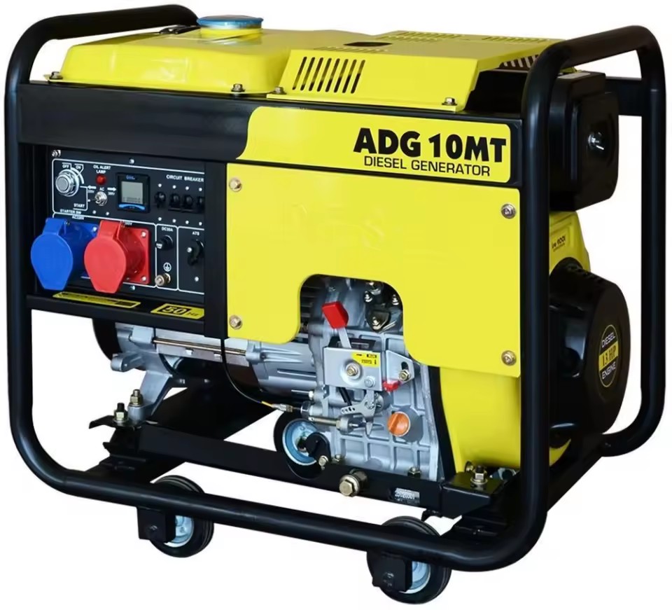 ADG10MT 9 KVA Diesel Generator Three Phase 220/400V 50Hz Auto Start Remote Start Open Frame Water Cooled Without Canopy