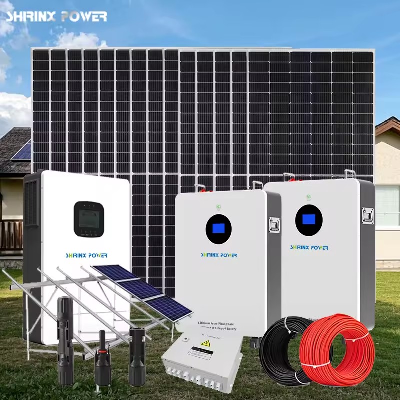 Complete off Grid Solar System 11KW 20KWH 51.2V Monocrystalline Silicon MPPT for Home Use
