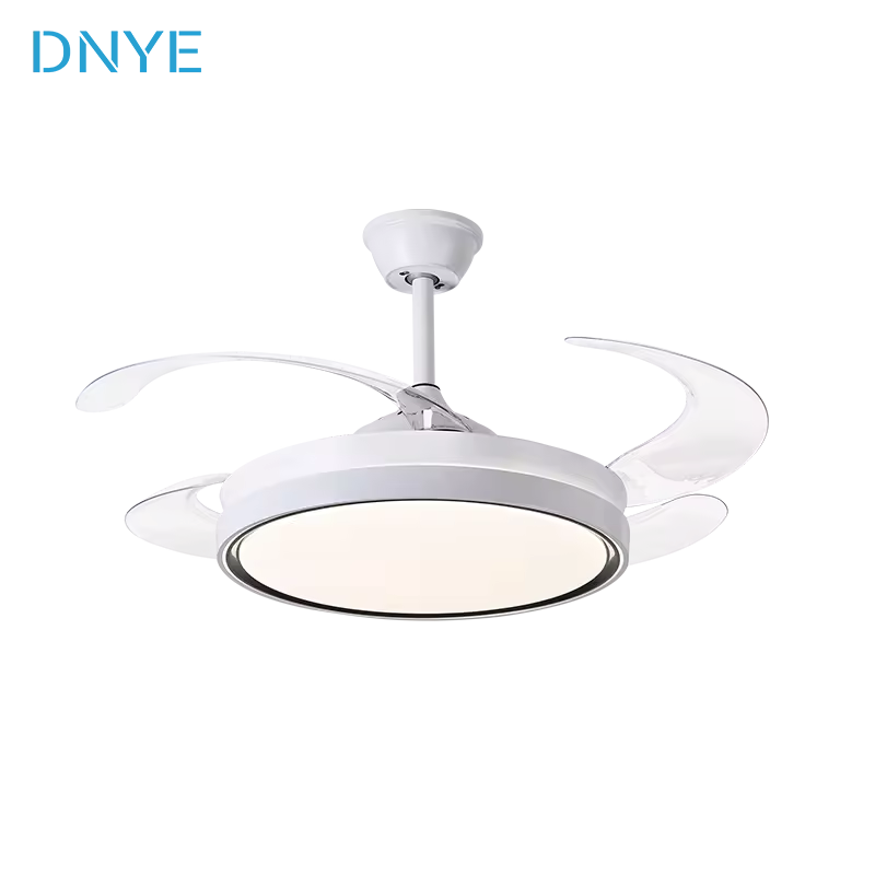 Living Room Energy-saving Office Invisible LED Intelligent Remote Control Ceiling Fan Light DC Motor 220 Volts