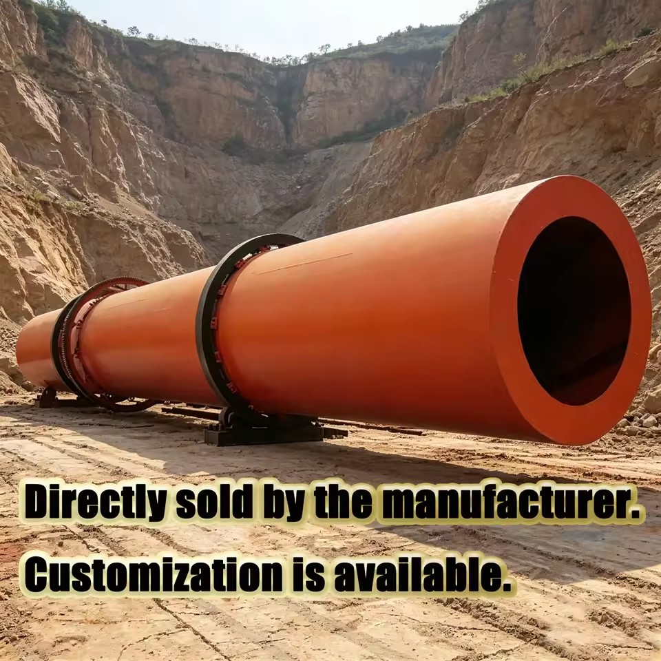 Stainless Steel 1.5m X12m Single Drum Dryer for Organic Fertilizer River Sand Mineral Powder & Sawdust