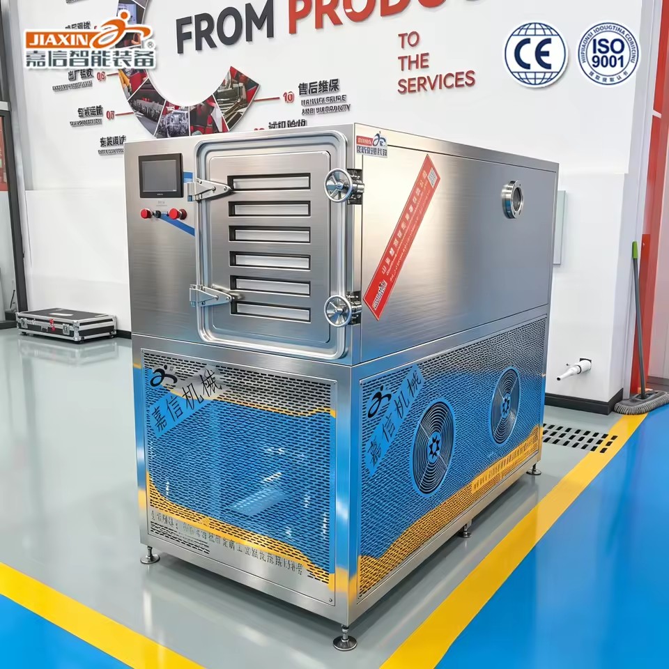 CE Certified Small Vacuum Freeze Dryer 10kg 25kg 50kg Low Temperature Food Lyophilizer for Fruit Vegetable Meat
