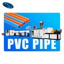 PVC PIPE PRODUCTION LINE Conical Twin Screw Plastic Extrusion Equipment Household Water Pipe Production Line Factory Price