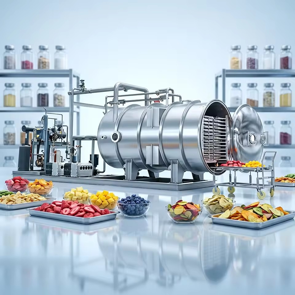 HRTY Freeze Drying Lyophilizer Machine Industrial Fruit and Vegetables Vacuum Freeze Dryer