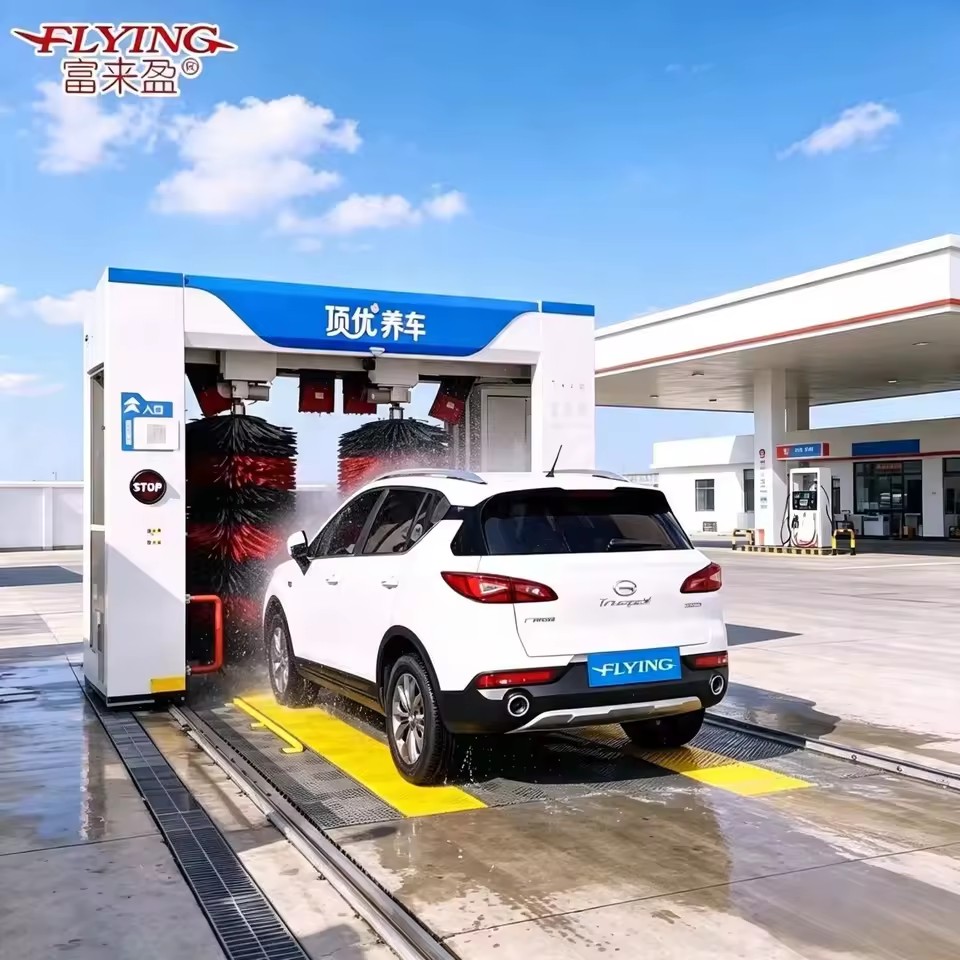 Electric Stainless Steel Gas Station Special 5-Brush Gantry Reciprocating Fully Automatic Brush Car Washing Machine