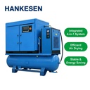 Industrial Rotary Compressor Air Screw 4-in-1 Lubricated16Bar Screw Air-Compressor Dryer 500L for Laser Cutting Machine