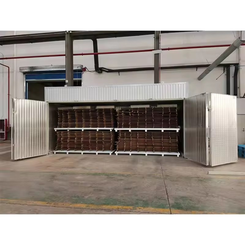 Heat Treatment Vacuum Board Wood Drying Kiln Equipment 18kw 380V SUS304 & Aluminum Alloy Electric Hot Air Furnace