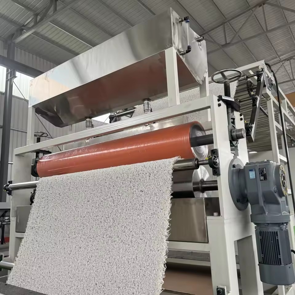 PVC Filament Carpet Mat Production Equipment Single-Screw Digital Control High Productivity for Swimming Pool Mat