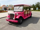 Electric Retro Sightseeing Bus University Tour Standardized Parts Direct Factory Technical Support Fleet Reliability