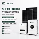Residential Solar Energy Storage Kit with Solar Panels Inverter and Battery for Home Use