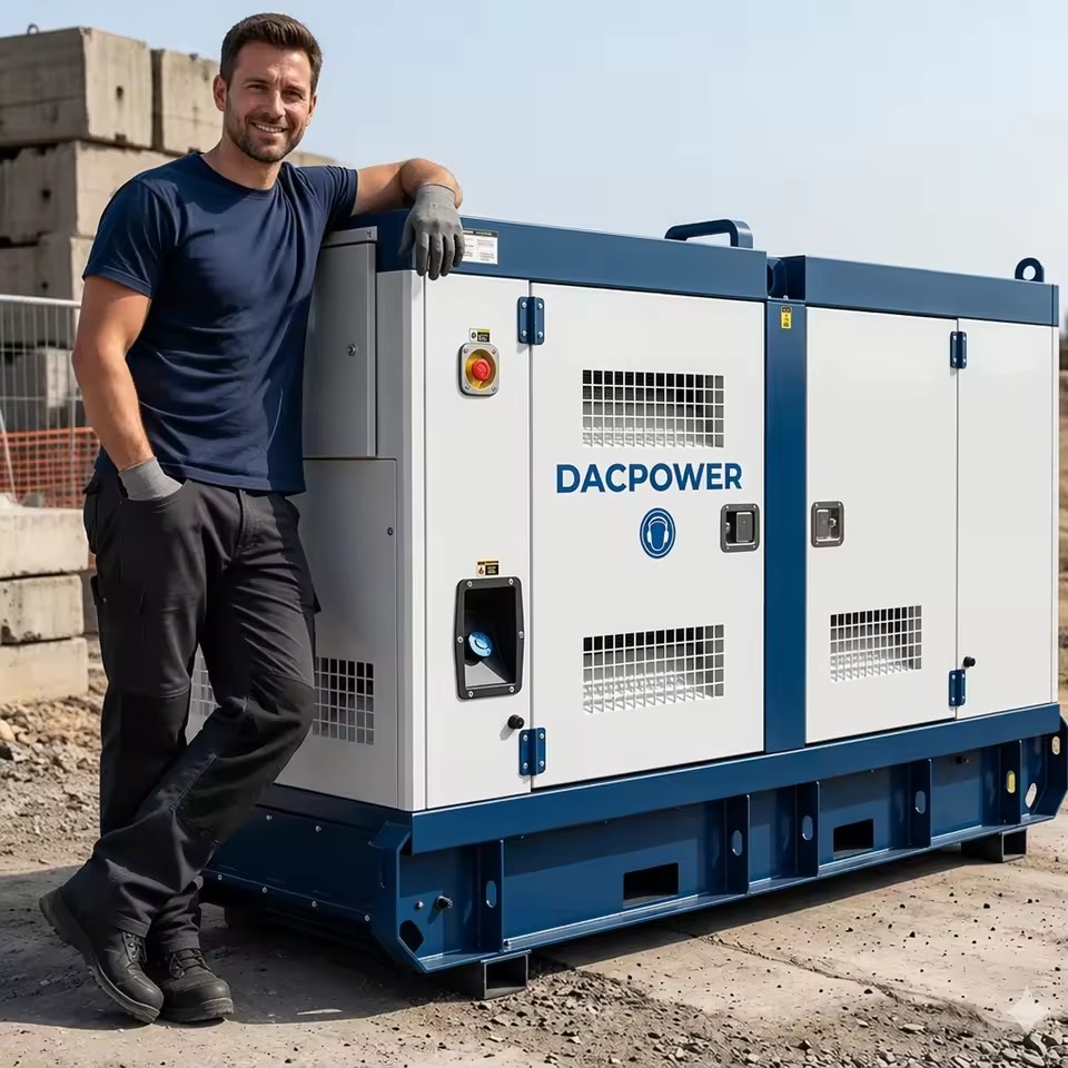 Industrial Silent Diesel Generator Set 30kVA 50kW 3 Phase Auto Start Rainproof Canopy Overload Protection for Construction Site